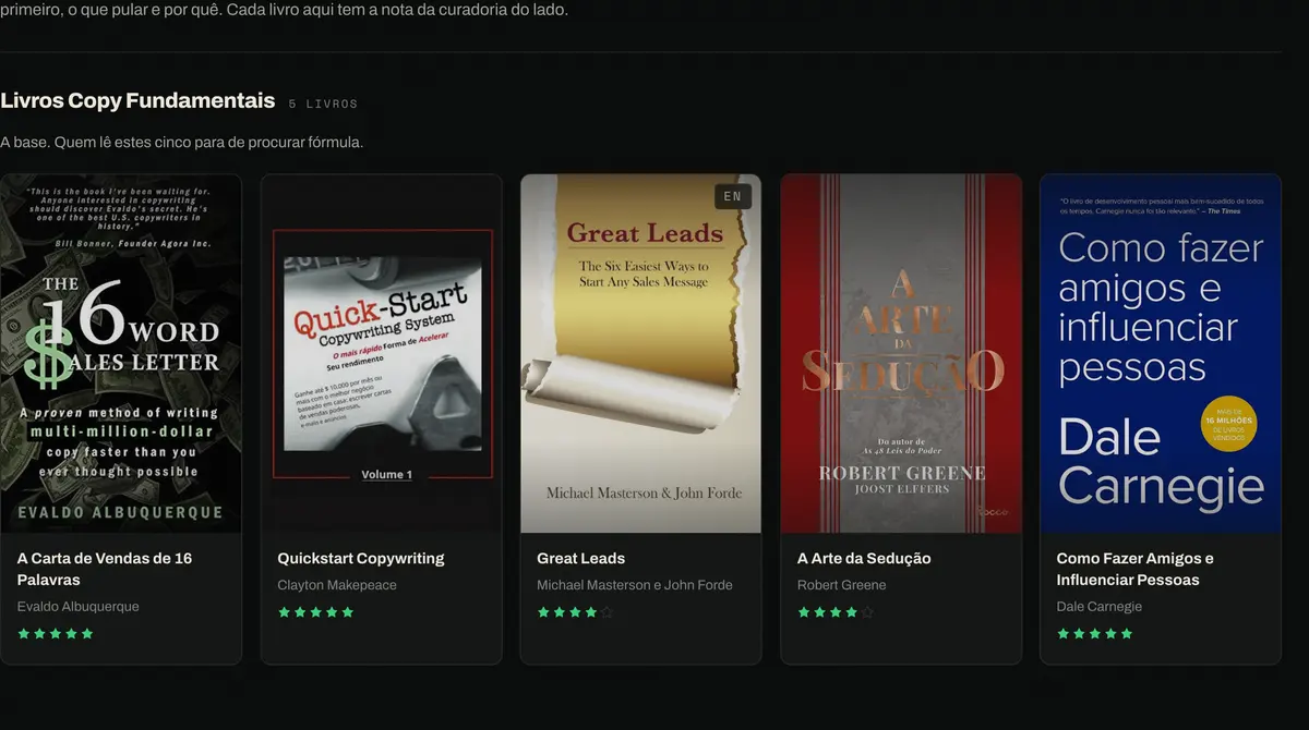 Estante de livros do Bunker